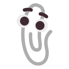 File:Windows 11 Clippy paperclip emoji.png