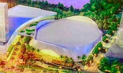 Artist's rendering of the Seaside City Arena