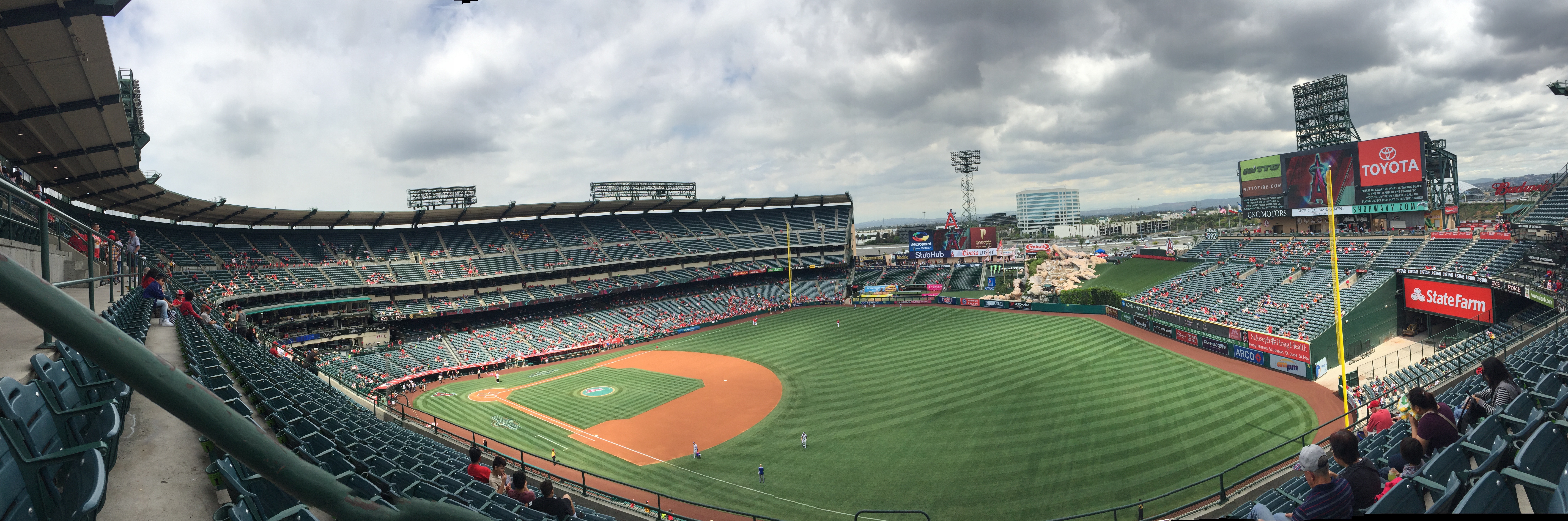 Angel Stadium Seating Row Chart