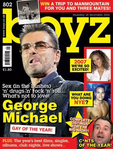 Boyz is a free, London-based magazine, targeted at gay men and the LGBT+ community and distributed mainly through gay bars, pubs, clubs shops and saunas in the United Kingdom. In July 2019 Boyz moved from a weekly to a monthly frequency of publication with its August edition, its first monthly issue. Boyz focuses on news, features and photospreads about the gay scene as well as its regular HIV and sexual health Boyz Doc column by Dr Laura Waters, 'Get Involved!' community group page, 'Me Myself and I' Q&A plus theatre, film and travel pages.