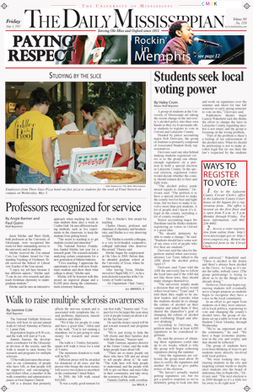 <i>The Daily Mississippian</i> Student newspaper of the University of Mississippi