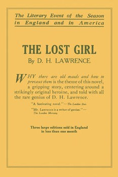 <i>The Lost Girl</i> 1920 novel by D.H. Lawrence