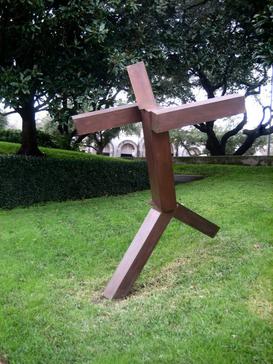 Joel Shapiro, Untitled, bronze, 1990, Museum of Fine Arts, Houston Untitlrd bronze sculpture by Joel Shapiro, 1990, Museum of Fine Arts, Houston.JPG