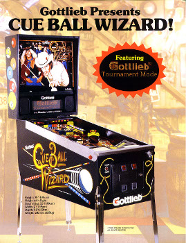 <i>Cue Ball Wizard</i> 1992 pinball machine