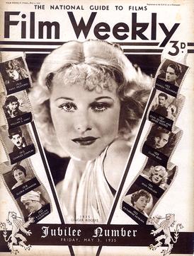 Ginger Rogers on the cover of the 3 May 1935 issue