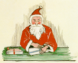 Father Christmas Packing 1931, as imagined in a private letter by JRR Tolkien, published in 1976