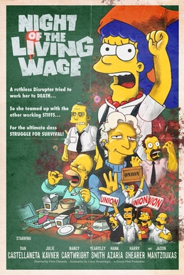 <span class="mw-page-title-main">Night of the Living Wage</span> 14th episode of the 35th season of The Simpsons