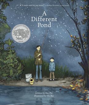 <i>A Different Pond</i> 2017 picture book by Bao Phi and illustrated by Thi Bui