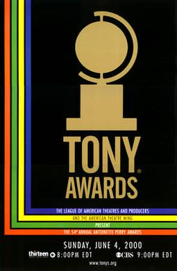 <span class="mw-page-title-main">54th Tony Awards</span> 2000 awards ceremony