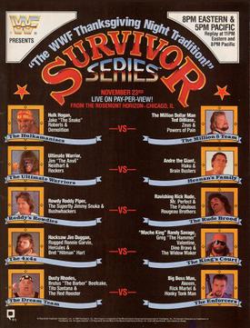 <span class="mw-page-title-main">Survivor Series (1989)</span> World Wrestling Federation pay-per-view event