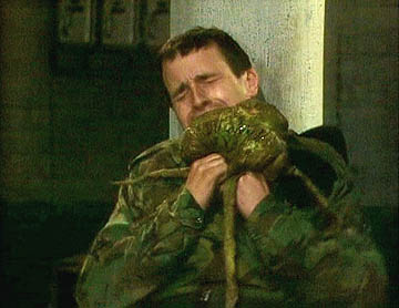 Kaled mutants are octopus-like; many are coloured green, such as this one from "Resurrection of the Daleks".