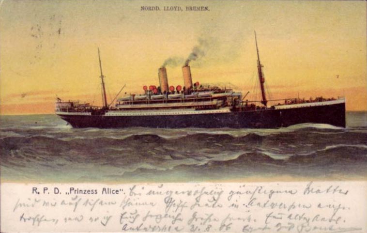 File Ss Princess Alice Sunset Postcard Jpg Wikipedia