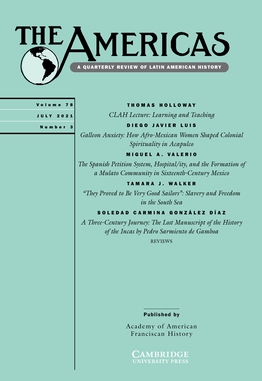 <i>The Americas</i> (journal) Quarterly academic journal