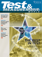Cover majalah dari Test & Measurement World