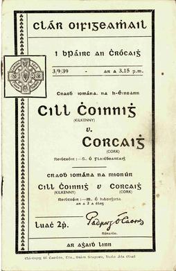 <span class="mw-page-title-main">1939 All-Ireland Senior Hurling Championship final</span> Football match