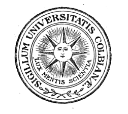 The emblem of Colby University, c. 1895