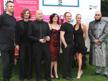 At Falkirk festival in May 2007. From left: Sutton, Burke, Beevers, Catherall, Barton, Sulley, Oakey.