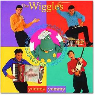Yummy Yummy is the fourth album from the Wiggles; it was released in 1994 by ABC Music distributed by EMI. A companion video was also made in 1994, and it was re-recorded in 1998.