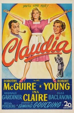 <i>Claudia</i> (1943 film) 1943 film by Edmund Goulding