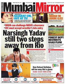 <i>Mumbai Mirror</i> Indian English newspaper