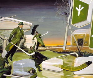 <i>Hunt</i> (Rauch) Painting by Neo Rauch