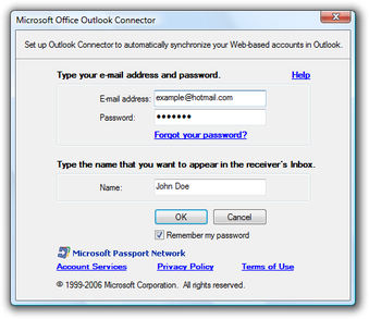 microsoft outlook hotmail connector