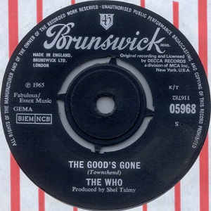 <span class="mw-page-title-main">The Good's Gone</span> 1966 single by the Who