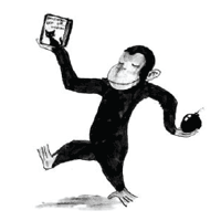 A graphical spoof of the Curious George children's book series Curious george brigade.png