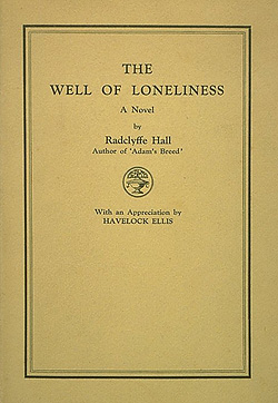 <i>The Well of Loneliness</i> 1928 novel by Radclyffe Hall