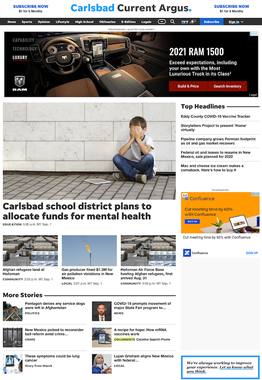 File:Carlsbad Current-Argus website home page, 2021-09-02.png