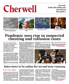 <i>Cherwell</i> (newspaper) Oxford University student newspaper