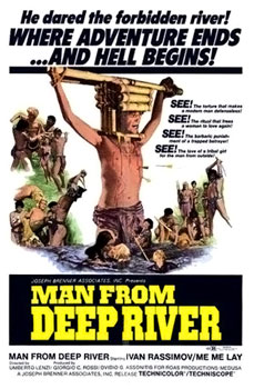<i>Man from the Deep River</i> 1972 Italian cannibal exploitation film directed by Umberto Lenzi