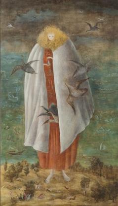 <i>The Giantess (The Guardian of the Egg)</i> Painting by Leonora Carrington