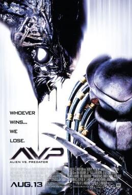 File:Avpmovie.jpg
Description	
Alien vs. Predator poster

Source	
avpmovie.com

Article	
Alien vs. Predator (film)

Portion used	
The entire movie poster used to promote the film

Low resolution?	
Yes

Purpose of use	
For an article about a film, the original poster is arguably the most important image that could be included. It shows the film the article is discussing.

Replaceable?	
No