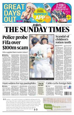 <i>The Sunday Times</i> British newspaper, founded 1821