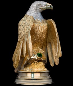 Golden Eagle Résine Ornement Aigle stature Small Goldie Statue 
