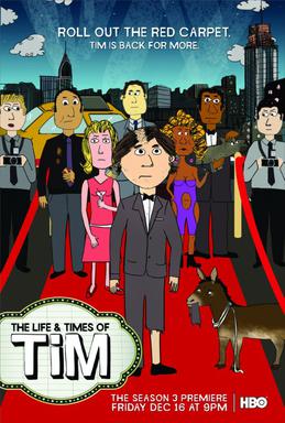 THE LIFE /& TIMES OF TIM CARTOON COVER ART MINI POSTER BACKER CARD NOT a movie