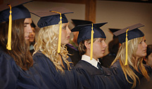 Liberty's first graduating class Liberty Classical Academy, Maplewood MN, 2008 graduates.jpg