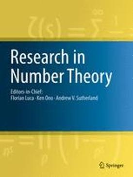 <i>Research in Number Theory</i> Academic journal