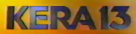 Former KERA logo, used from 1985 to 2002; the "13" in the logo has also been used by WTVT/Tampa and WHBQ-TV/Memphis.