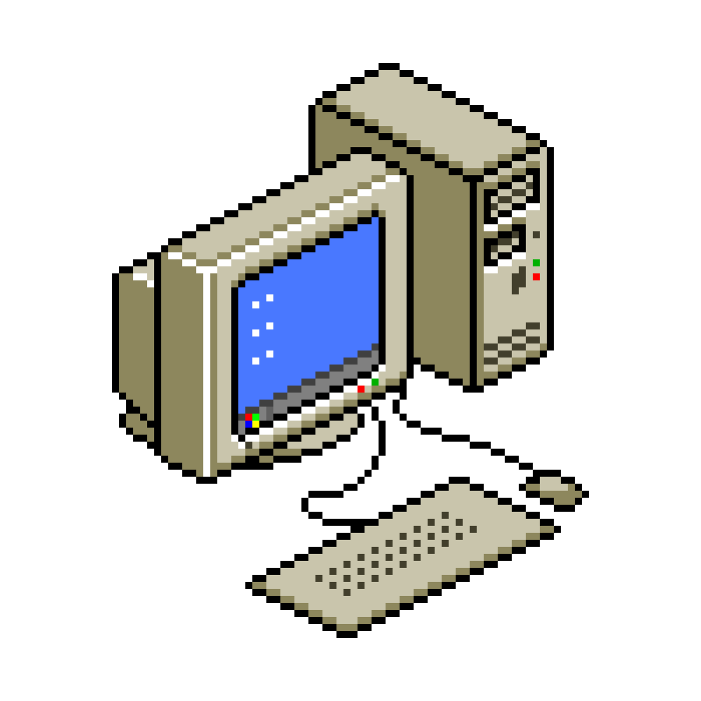 Collabvm. Изображение компьютера. Компьютер пиксель. Пиксель арт ПК. Компьютер Pixel Art.