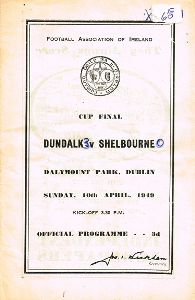 1949 FAI Cup Final Official Programme Front Cover.png
