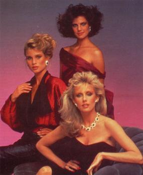 Clockwise from top: Terry Farrell, Morgan Fairchild, and Nicollette Sheridan