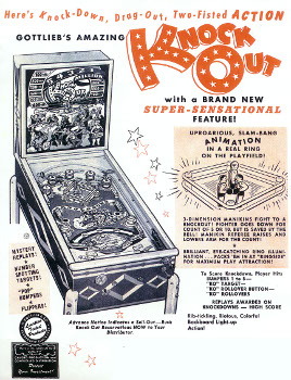 <i>Knock Out</i> (Gottlieb pinball) 1950 pinball machine
