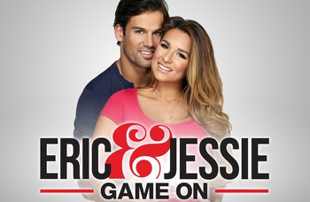 File:Eric and Jessie Game On cast and logo.png