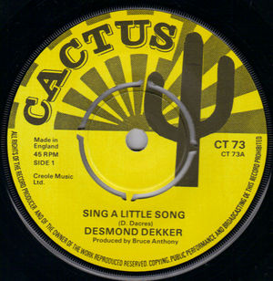 <span class="mw-page-title-main">Sing a Little Song</span> 1975 single by Desmond Dekker