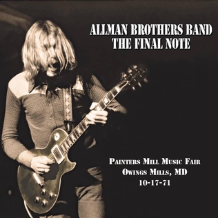 <i>The Final Note</i> 2020 live album by The Allman Brothers Band