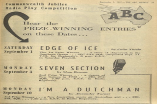 <i>The Edge of Ice</i> 1951 radio play by Colin Thiele