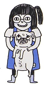 Self portrait, with pug (2013)