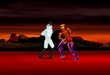 Gameplay screenshot showcasing a match between Kimura and Jenny. JAG Fight for Life.png